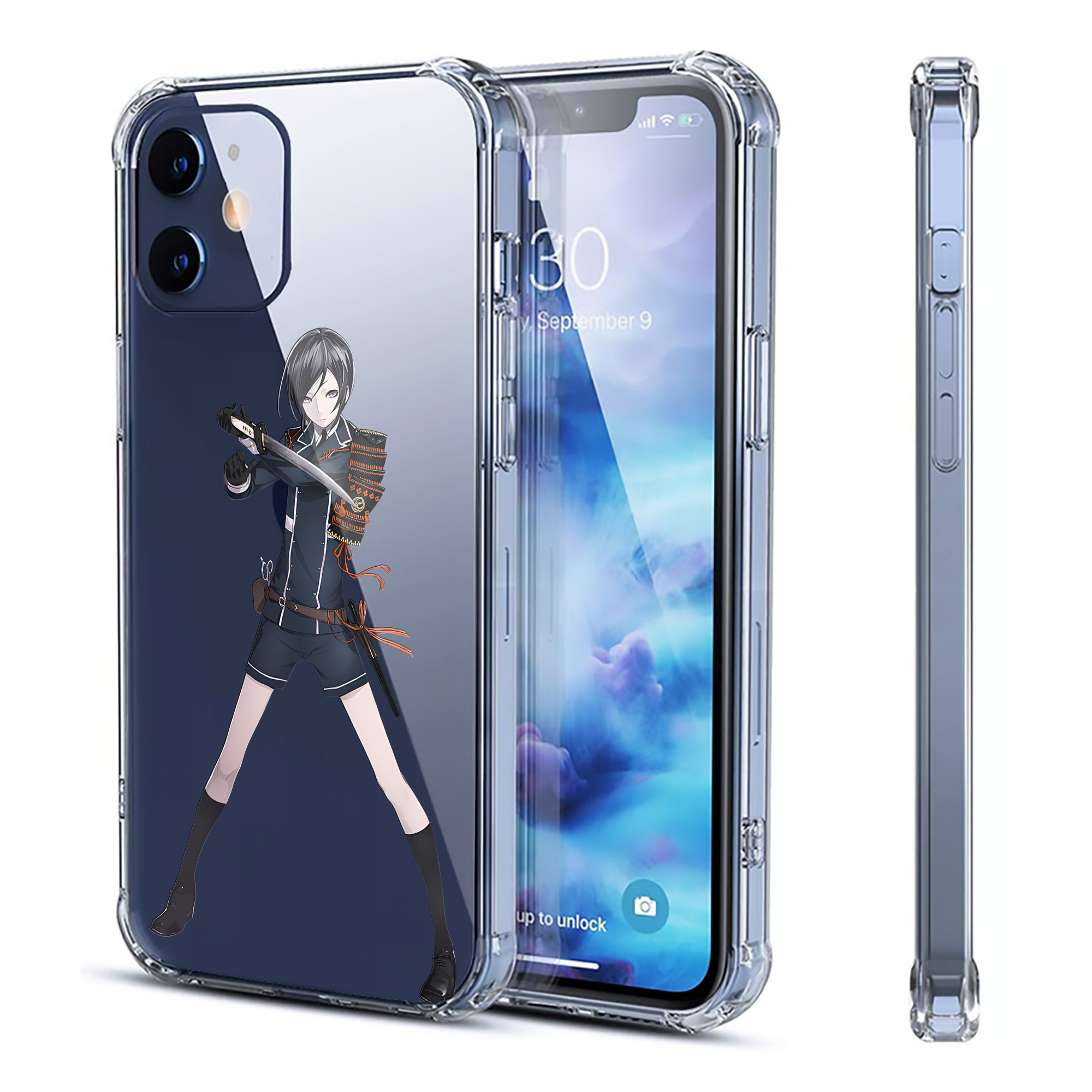 （画像用） 刀剣乱舞 Touken Ranbu 【iPhone 12シリーズ対応】透明スマホケース（クリアソフトケース）
